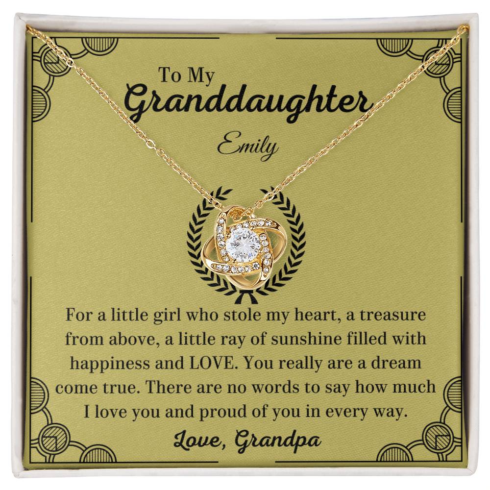 Personalized Necklace for Granddaughter