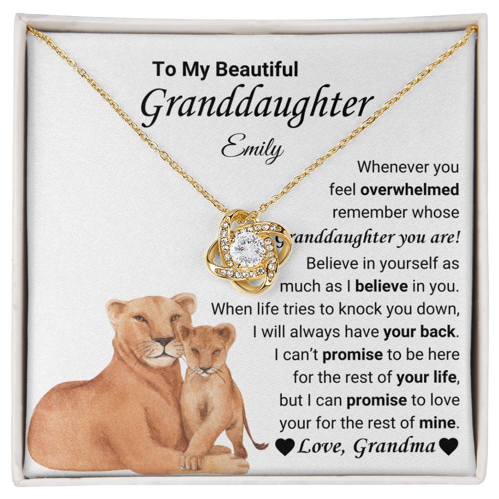 sentimental gift from grandma to granddaughter necklace