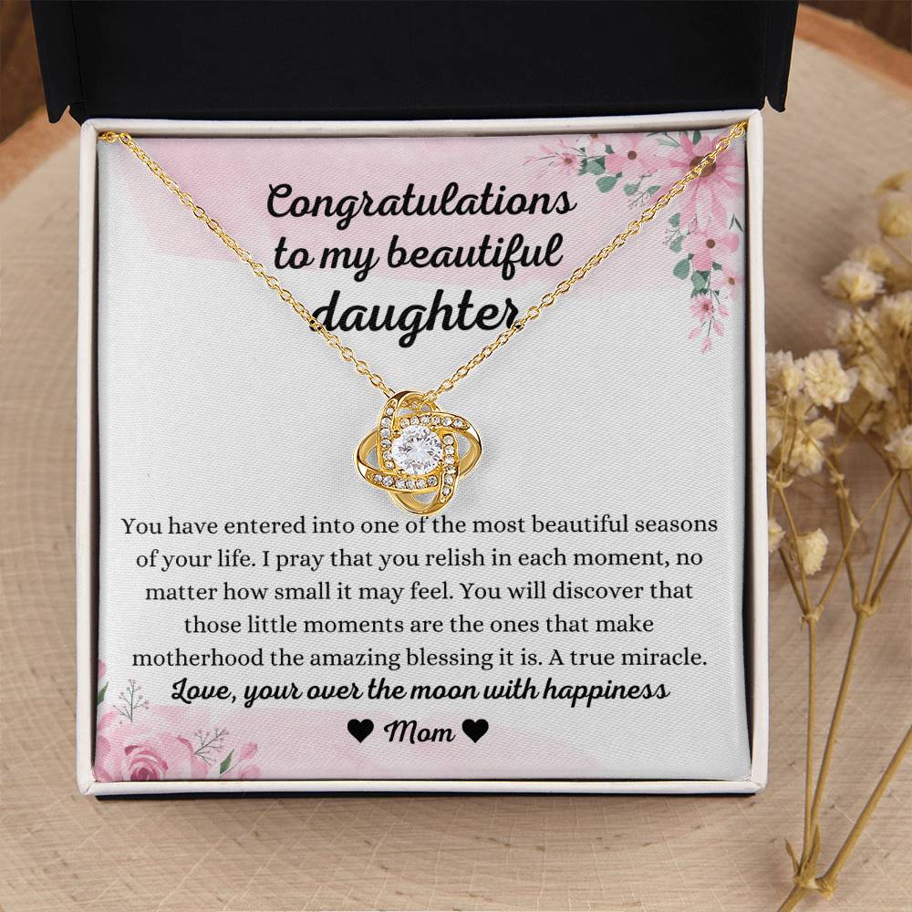 Beautiful Pregnancy Gift for Daughter from Mom, New Mom Gift for Daughter