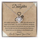 To My Daughter Present from Dad necklace