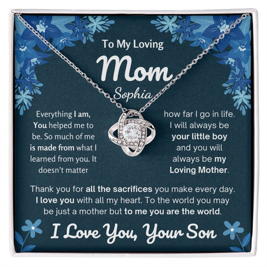 To My Loving Mom Necklace