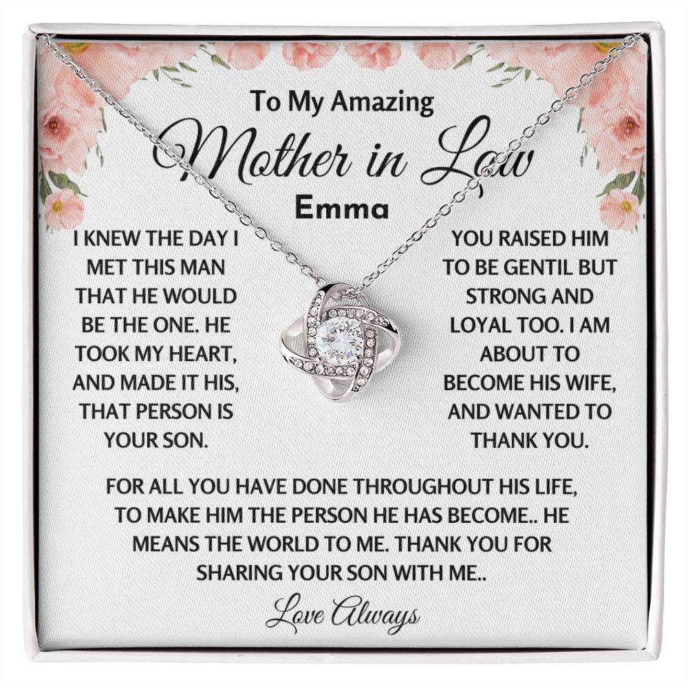 Personalized Mother In Law Gift