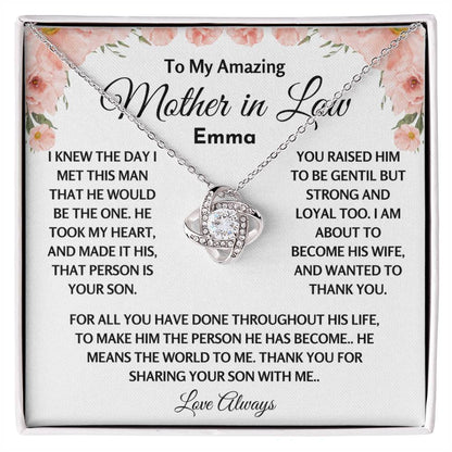 Personalized Mother In Law Gift