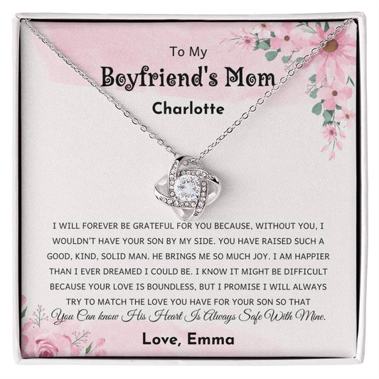 To My Boyfriends Mom Gift | Personalized Necklace Gift for Christmas, Birthday & Mother's Day