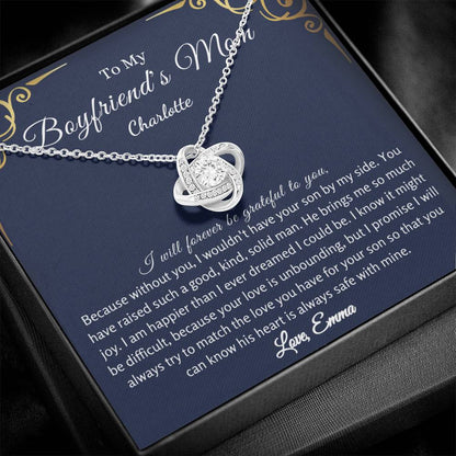 Personalized Gift for Boyfriends Mom Necklace