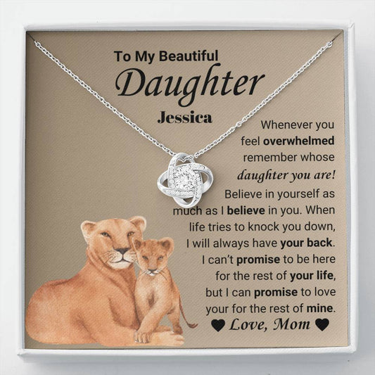 Personalized Daughter Gift from Mom Necklace