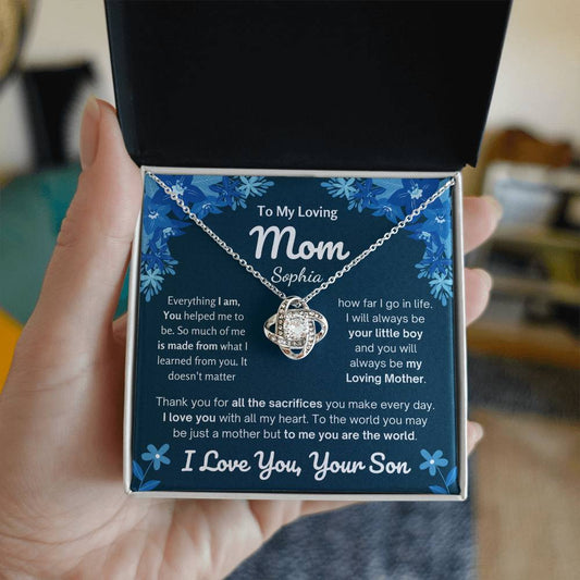 To My Loving Mom Necklace