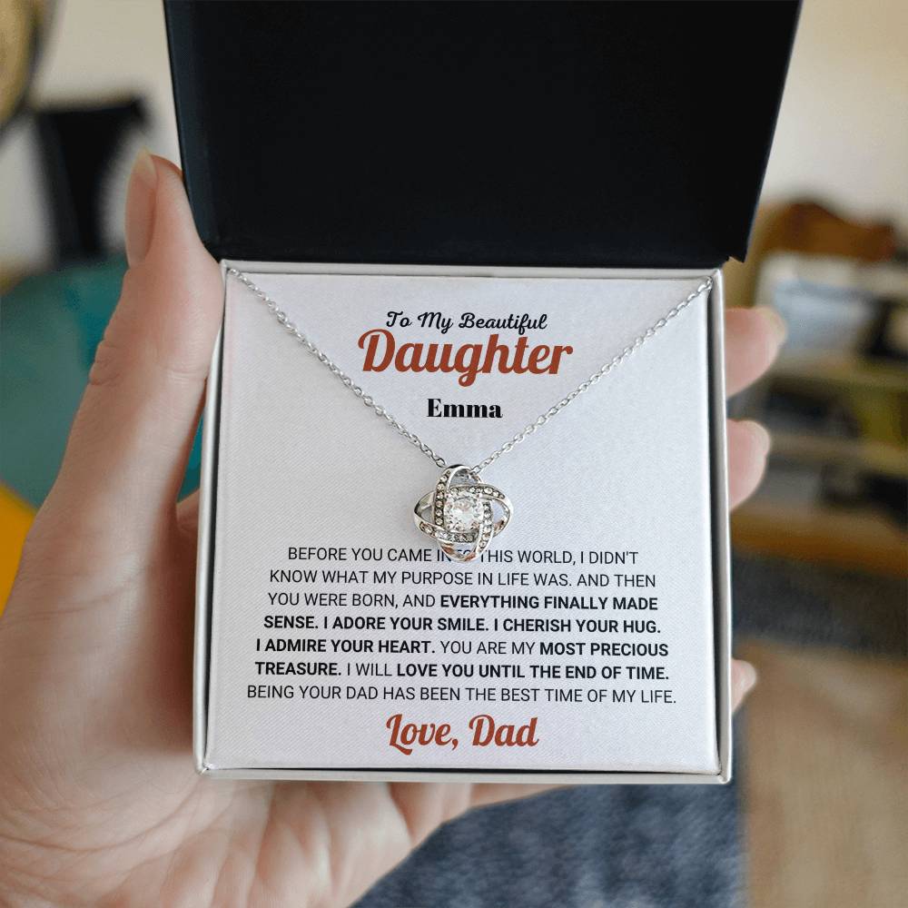 Adjustable Chain Necklace for Daughter