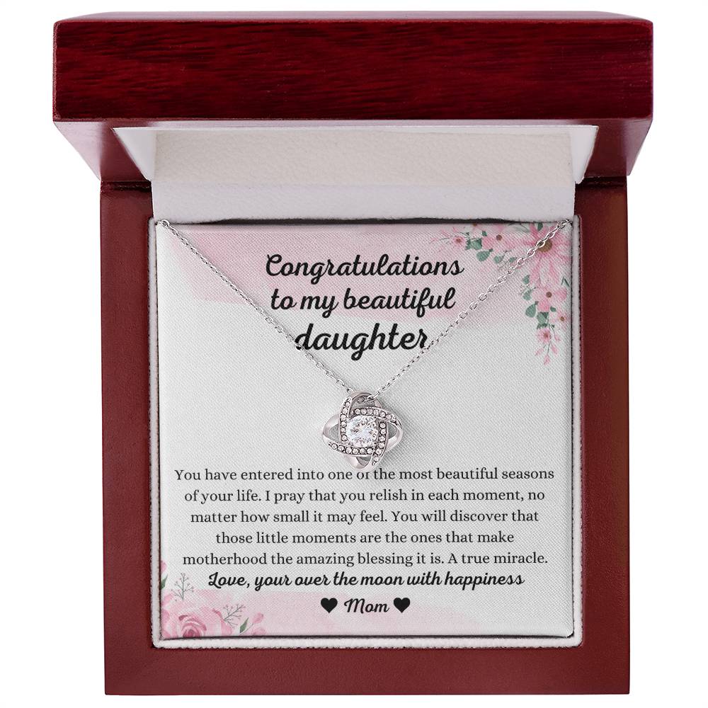 Beautiful Pregnancy Gift for Daughter from Mom, New Mom Gift for Daughter