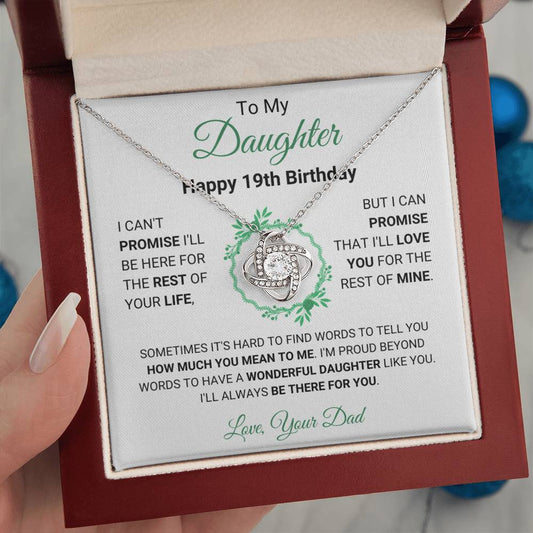 19th birthday jewellery for daughter from dad