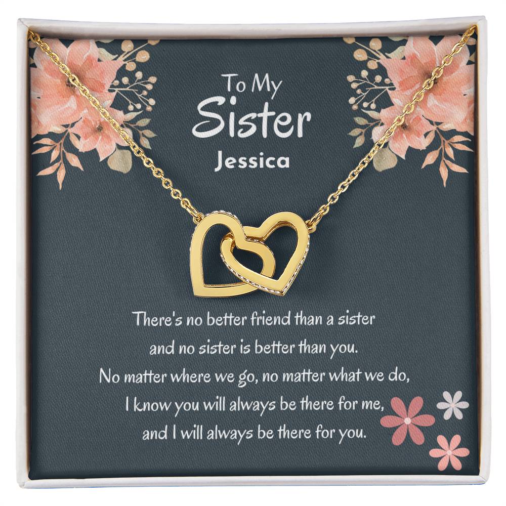 Personalized Sister Necklace | No Sister Is Better Than You | Best Sis Gift From Brother Or Sister