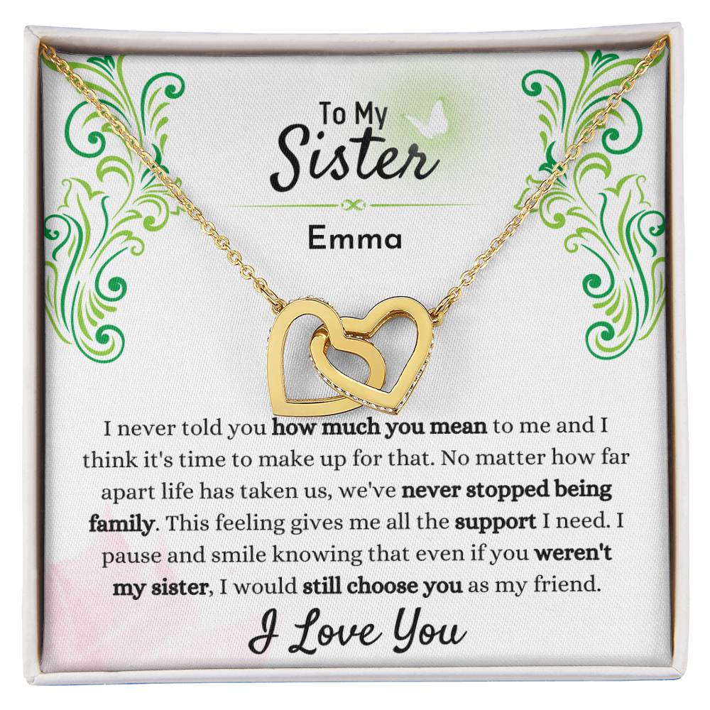 Sister custom name gift