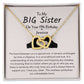Personalized 19th Birthday Gift For Big Sister | Unbreakable Bond Interlocking Hearts Necklace