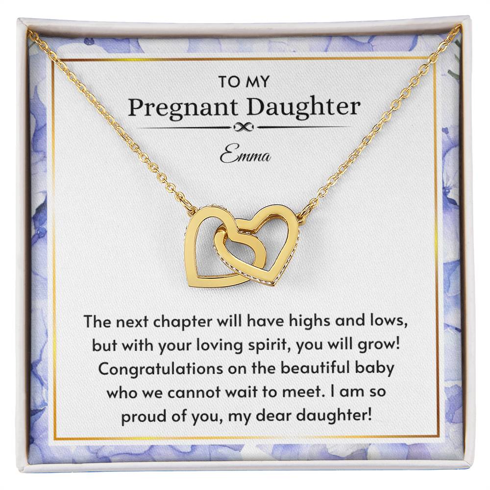 18k Yellow Gold Finish Necklace for Daughter