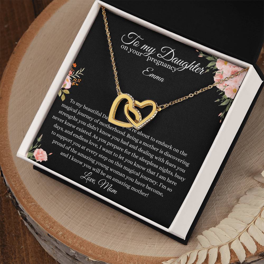 18k yellow gold finish necklace for her