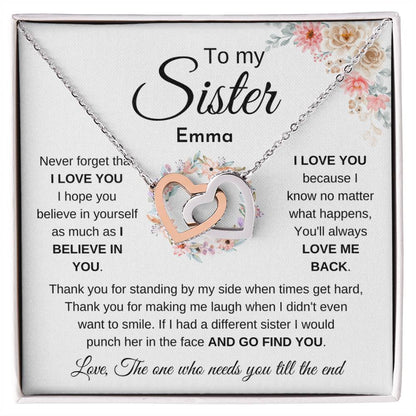 Personalized Sister Necklace