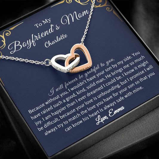 Personalized Present for Boyfriends Mom | Future Mom Necklace for Mother's Day, Birthday & Christmas
