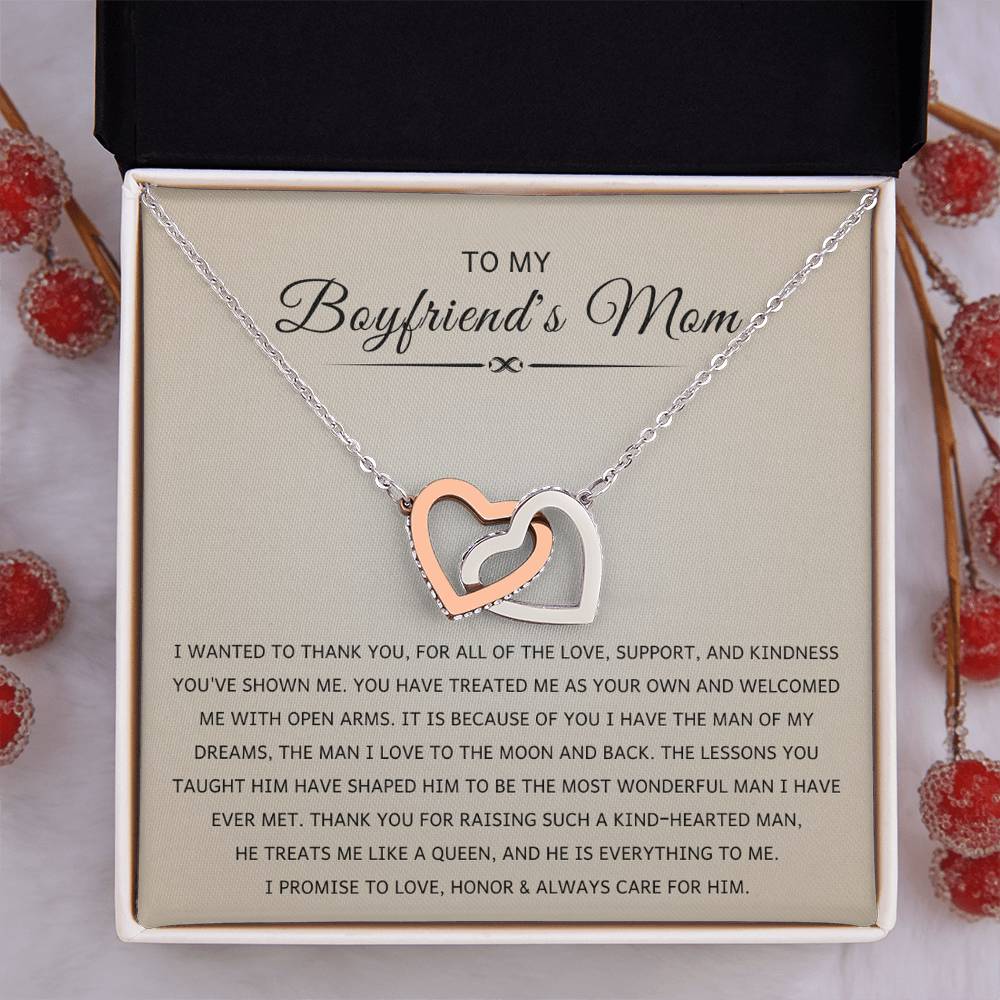 Boyfriends Mom Necklace, Gift for Birthday, Christmas and Mother's Day