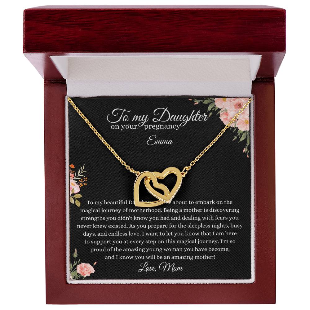 Elegant mother-daughter necklace