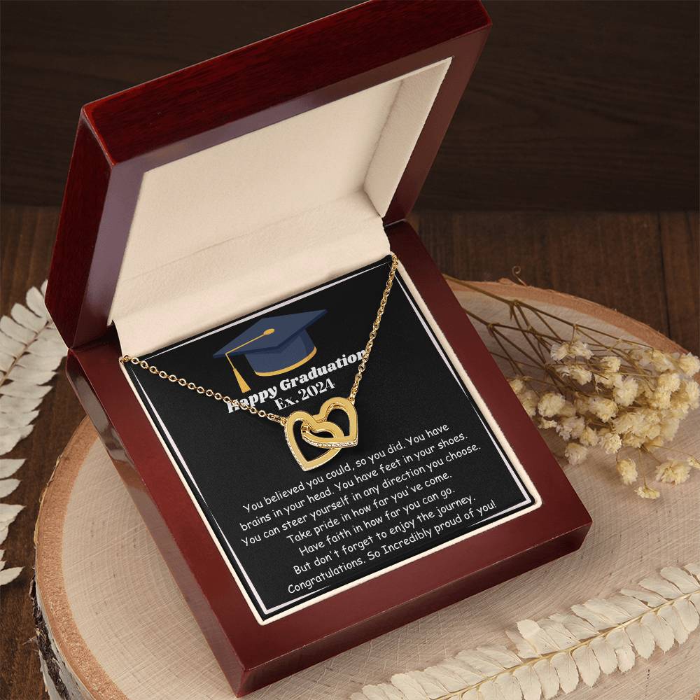 18k Yellow Gold Finish Graduate Necklace