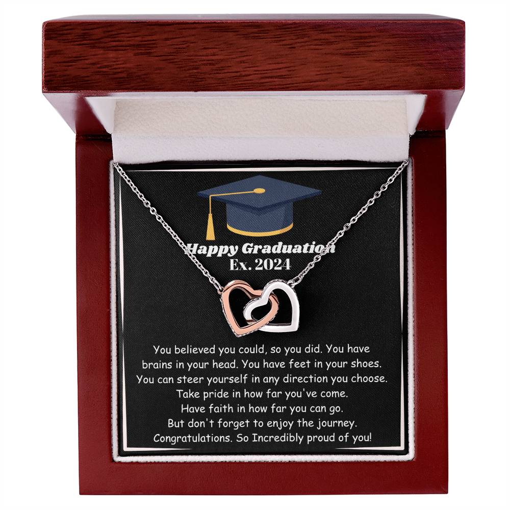 LED Spotlight Jewelry Box for Graduation Gift