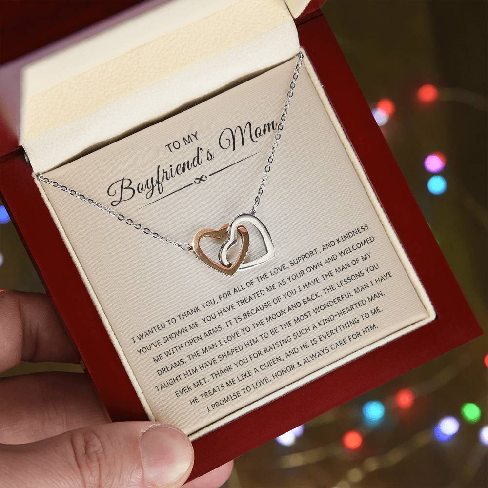 Boyfriends Mom Necklace, Gift for Birthday, Christmas and Mother's Day