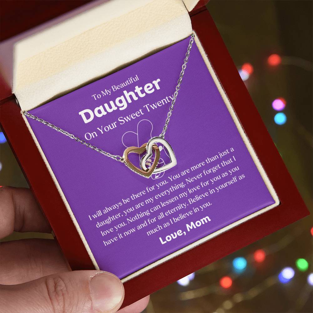 Mother to daughter necklace