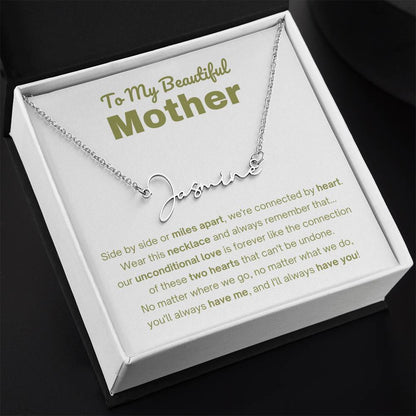 mom and daughter necklace