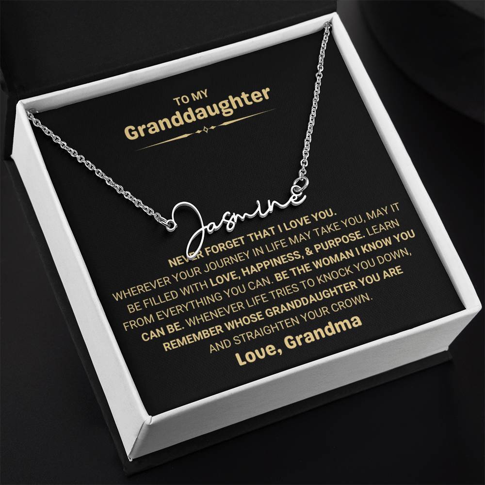 Elegant Granddaughter Jewelry Gift from Grandma