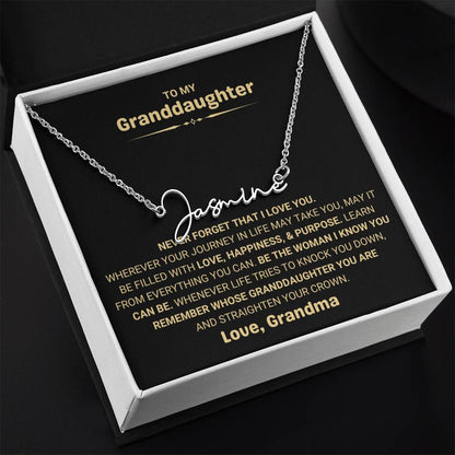 Elegant Granddaughter Jewelry Gift from Grandma