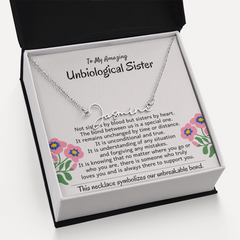 Best Friend Necklace, Unbiological Sister Jewelry, Symbol Of Chosen Family, To My Unbiological Sister