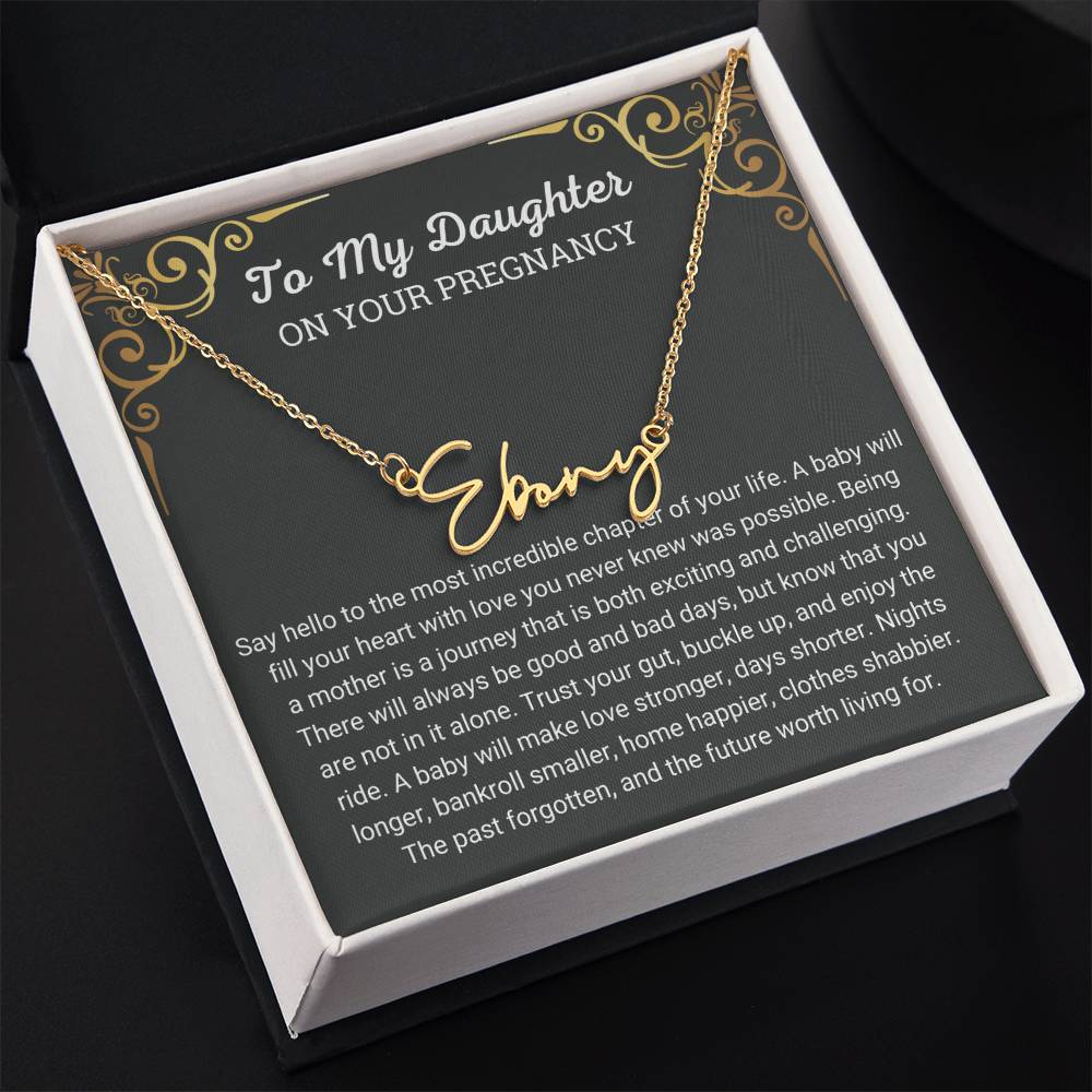 Baby Shower Gift for Daughter Necklace