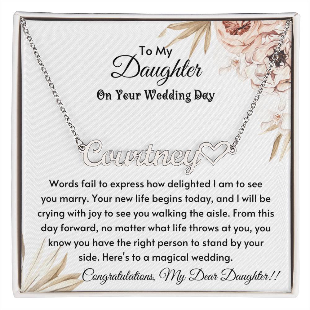 personalized gift for daughter on wedding day