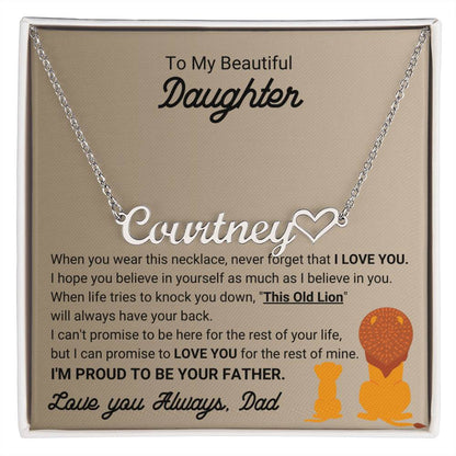 Custom Name Necklace for Daughter