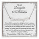 Personalized Heart Name Necklace for Daughter Wedding Day