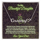 To My Beautiful Daughter - You Are My Shining Star Personalized Heart Name Necklace