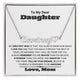 Personalized Heart Name Necklace for Daughter