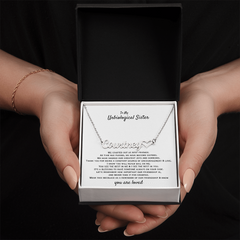 Sister Necklace For Unbiological Sister, Meaningful Jewelry Gift, Symbol Of Bond, To My Unbiological Sister