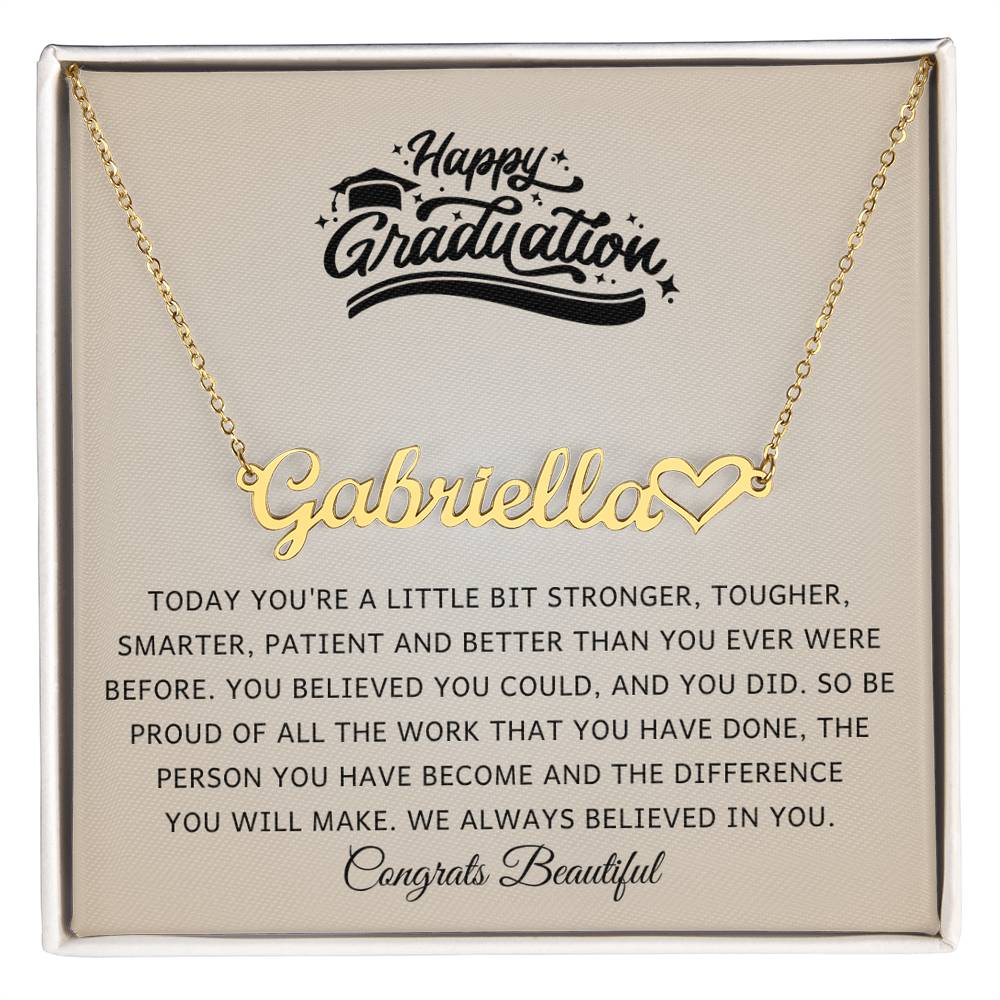 18K yellow gold graduation necklace