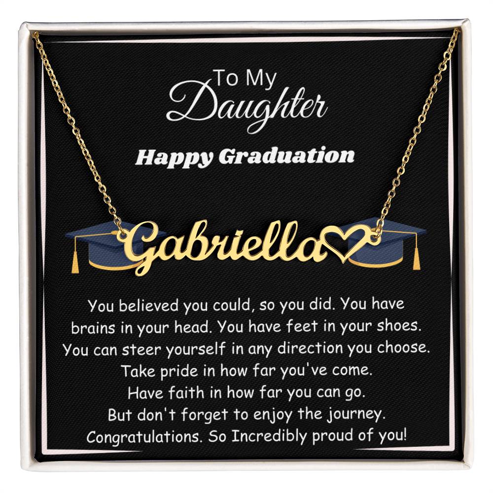 custom graduation necklace for daughter