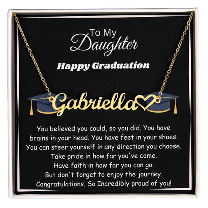 custom graduation necklace for daughter