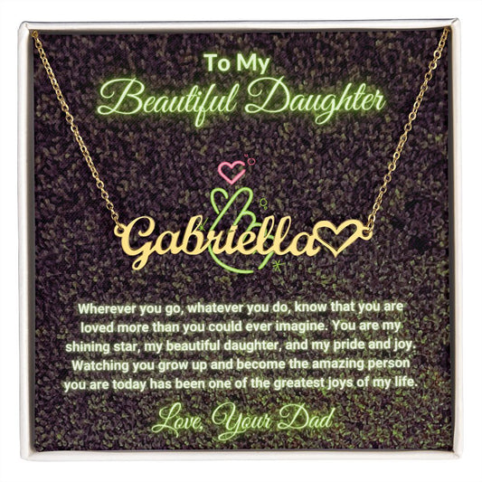 Personalized Daughter Necklace