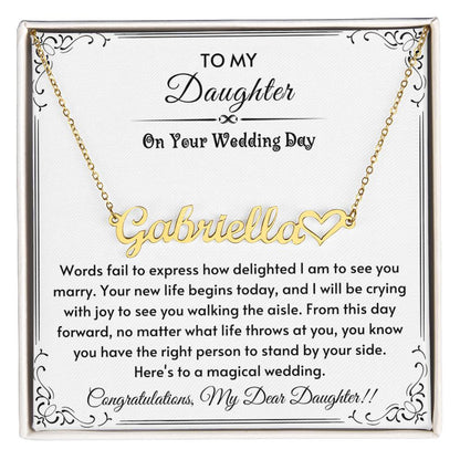 Necklace for daughter on her wedding day