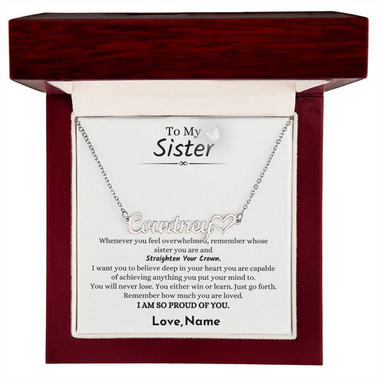 Personalized Sister Necklace