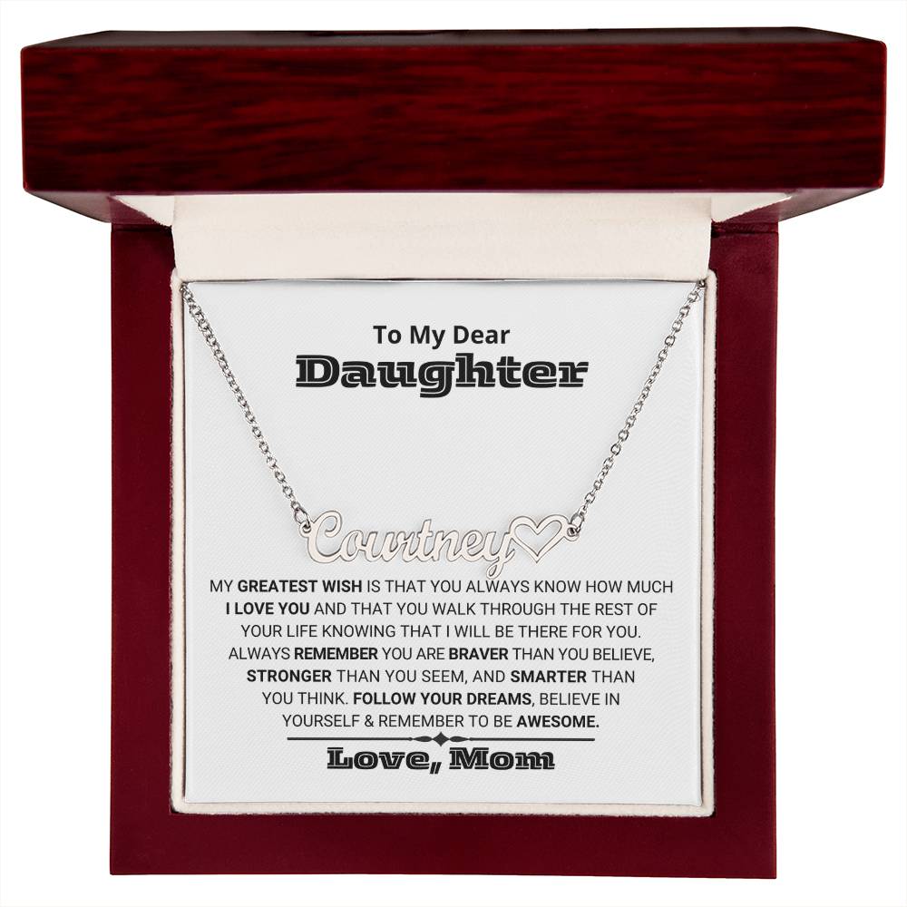 Made in the USA Personalized Necklace for Daughter