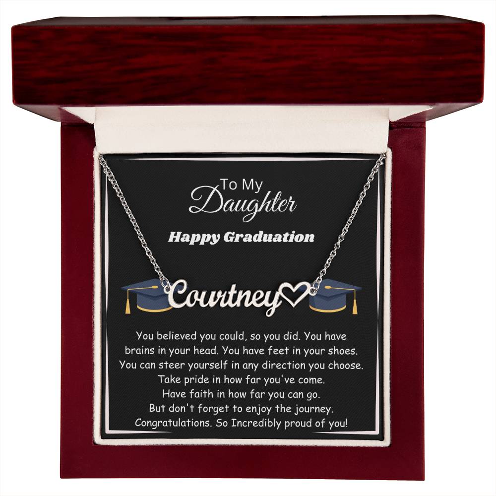 personalized graduation necklace