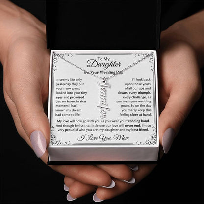 Mother to Daughter Wedding Gift Necklace