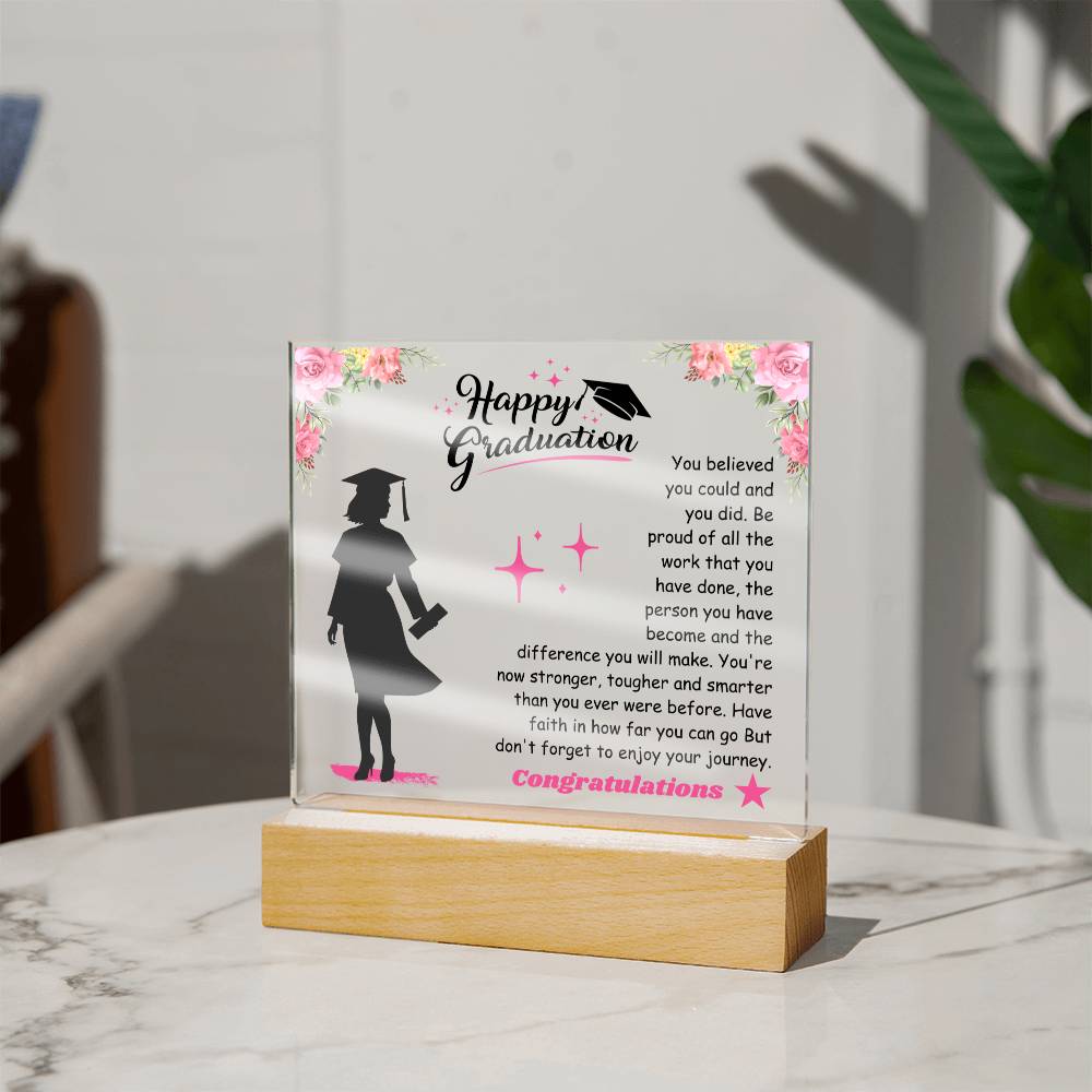 Granddaughter Graduation Gift Plaque