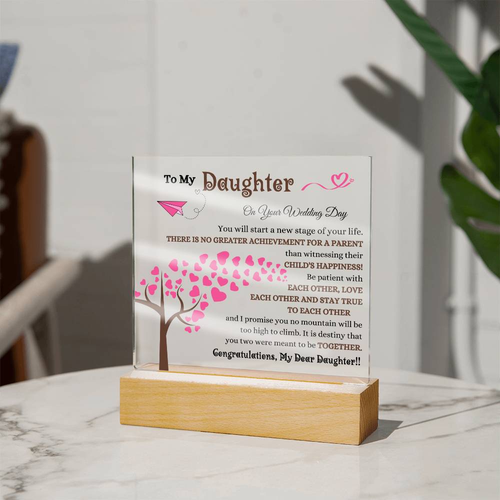 Personalized Acrylic Wedding Plaque