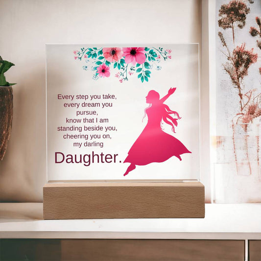 Daughter Gift from Mom & Dad Acrylic Plaque